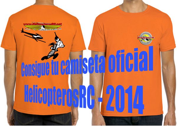 Consigue tu camiseta oficial de HelicopterosRC 2014